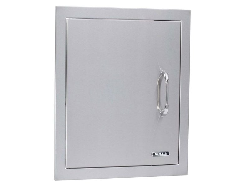 Bull 18-Inch Left Hinged Stainless Steel Single Vertical Access Door with Reveal