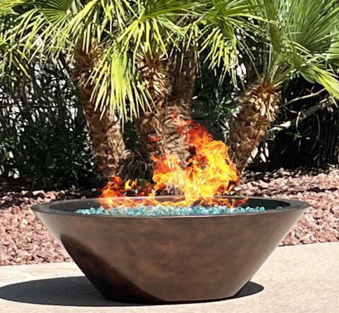 Round Copper Fire Bowls