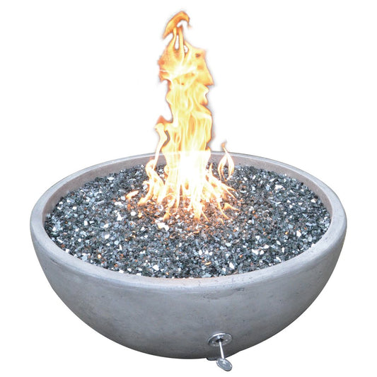 TrueFlame Grey Adobe Fire & Water Bowl