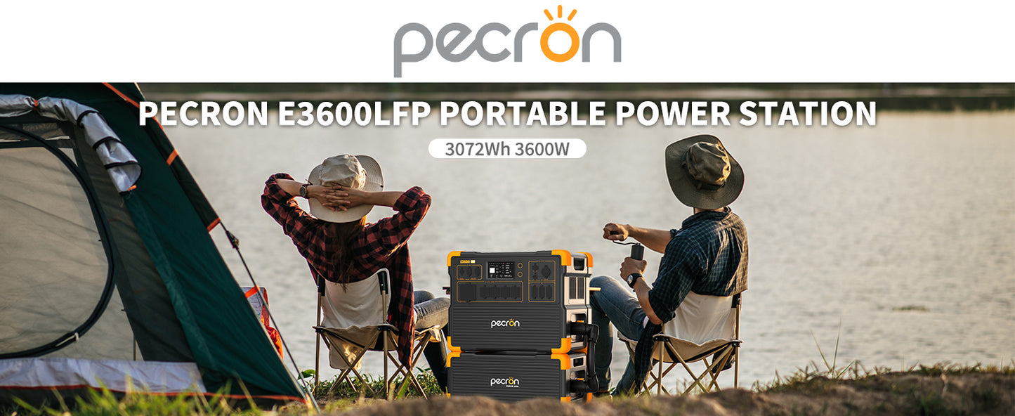 Pecron E3600LFP Solar Generator – Ultra-High Capacity Portable Power Station