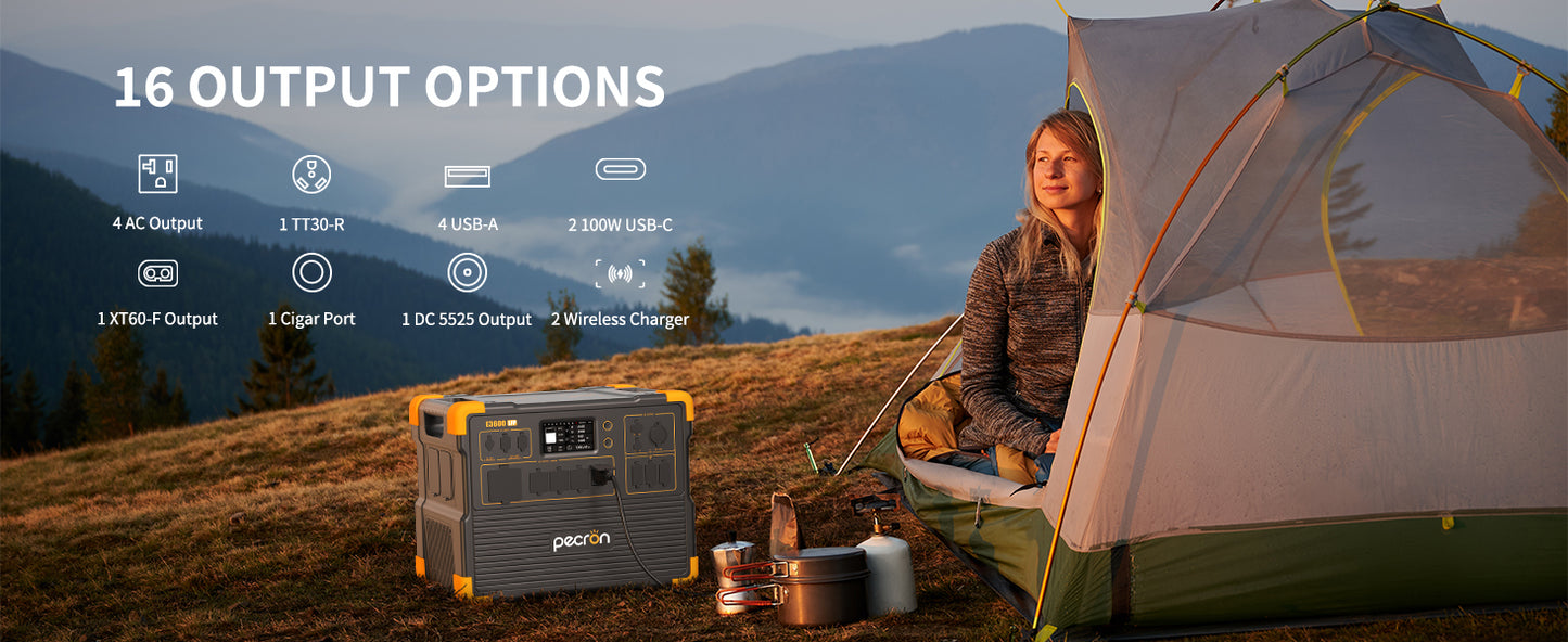 Pecron E3600LFP Solar Generator – Ultra-High Capacity Portable Power Station