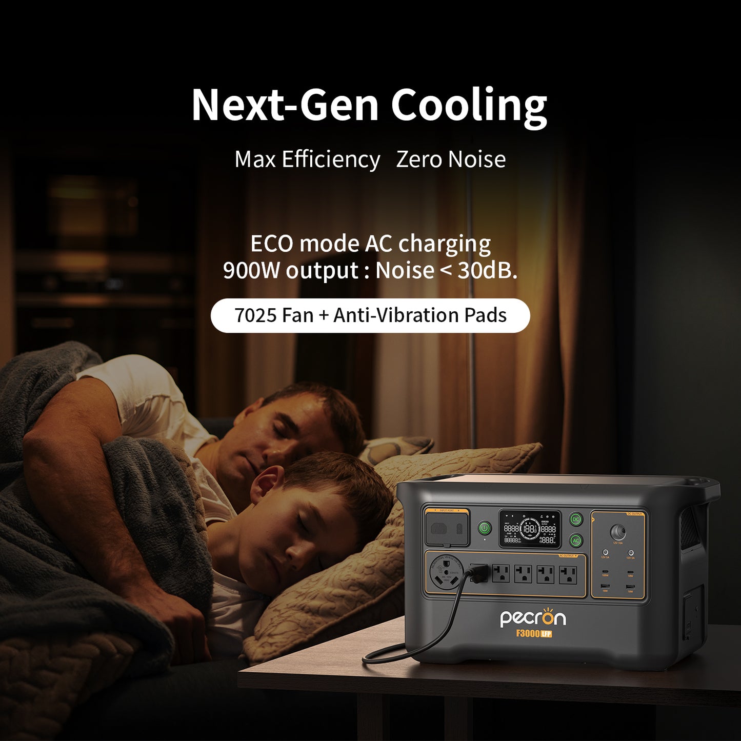 Pecron F3000LFP Solar Generator | 3,072 Wh LiFePO₄ 3600 W Portable Power Station