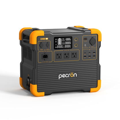 Pecron E2400LFP Solar Generator | 2,048 Wh LiFePO₄ 2400W Portable Power Station