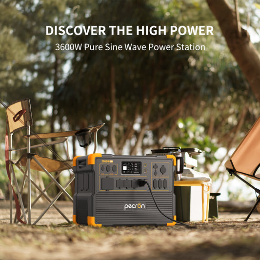 Pecron E3600LFP Solar Generator – Ultra-High Capacity Portable Power Station