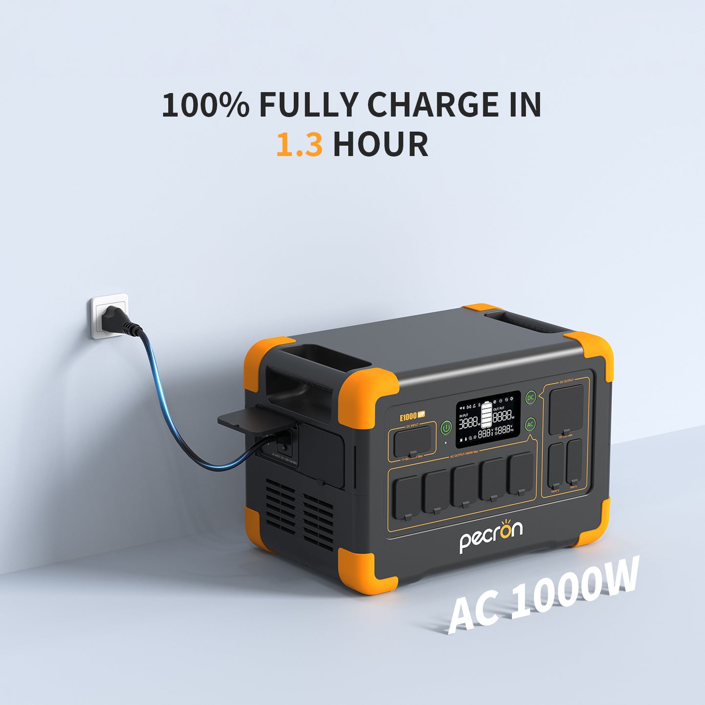Pecron E1000LFP Solar Generator – Portable Power Station