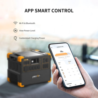 Pecron E2000LFP Solar Generator | 1,920 Wh LiFePO₄ 2000 W Portable Power Station