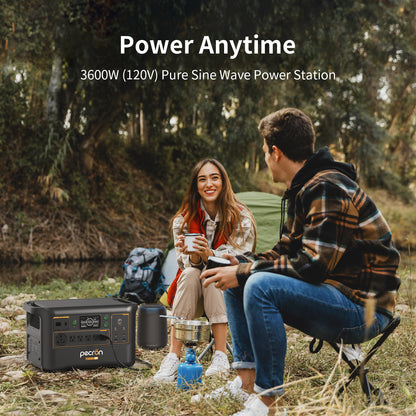 Pecron F3000LFP Solar Generator | 3,072 Wh LiFePO₄ 3600 W Portable Power Station
