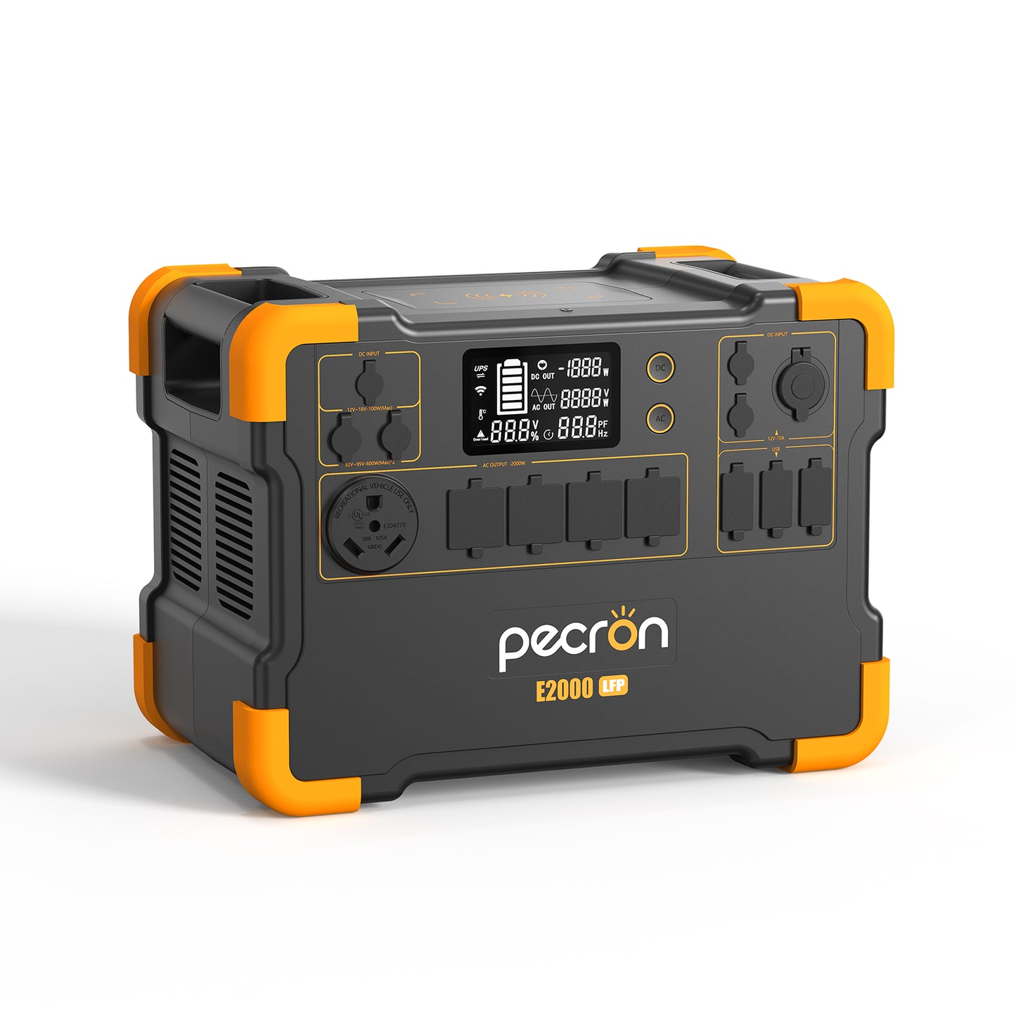 Pecron E2000LFP Solar Generator | 1,920 Wh LiFePO₄ 2000 W Portable Power Station