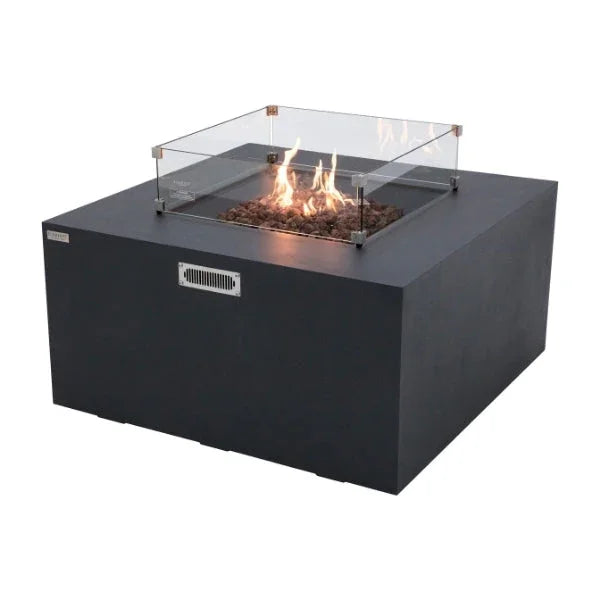 Elementi Rocky Fire Table With Propane Tank Drawer OFG310