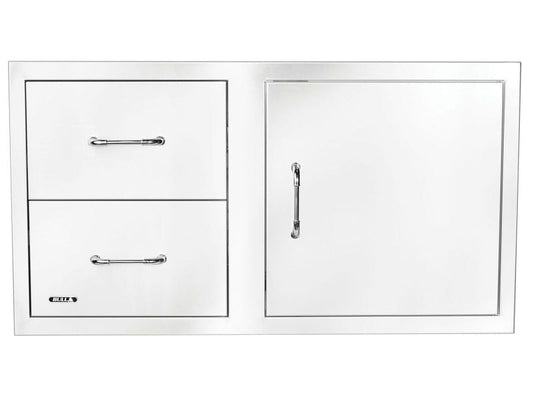 Bull 30-Stainless Steel Access Door & Double Drawer Combo with Reveal
