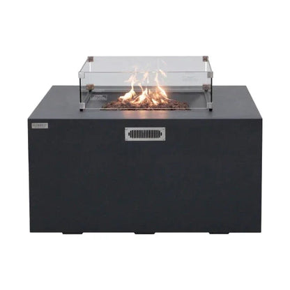 Elementi Rocky Fire Table With Propane Tank Drawer OFG310