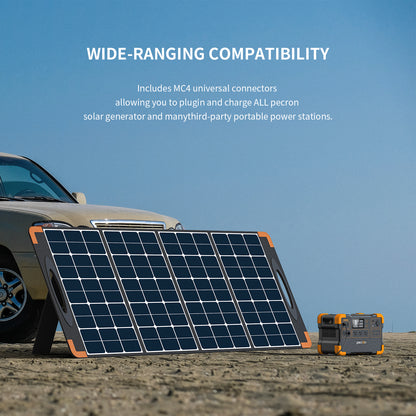 Pecron PV200 Solar Panel | 200 W Foldable Monocrystalline Portable Solar Charger