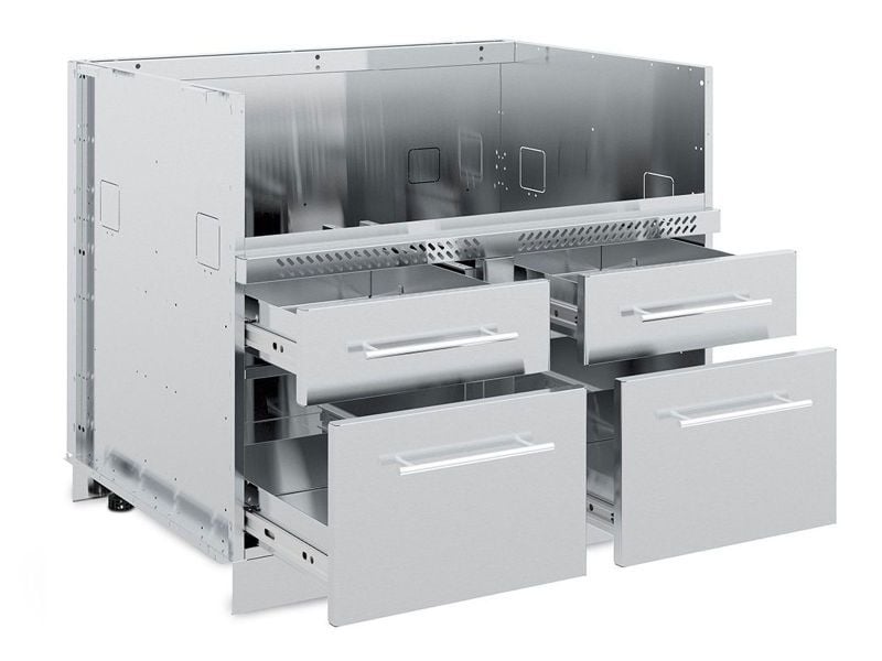 Broil King 8-Foot Outdoor Kitchen Island with Imperial QS 590i 5-Burner Gas Grill, Rotisserie, Side Burner, Sink & iQue™ Technology Control