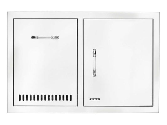 Bull 32-Stainless Steel Access Door & Propane Drawer Combo with Reveal
