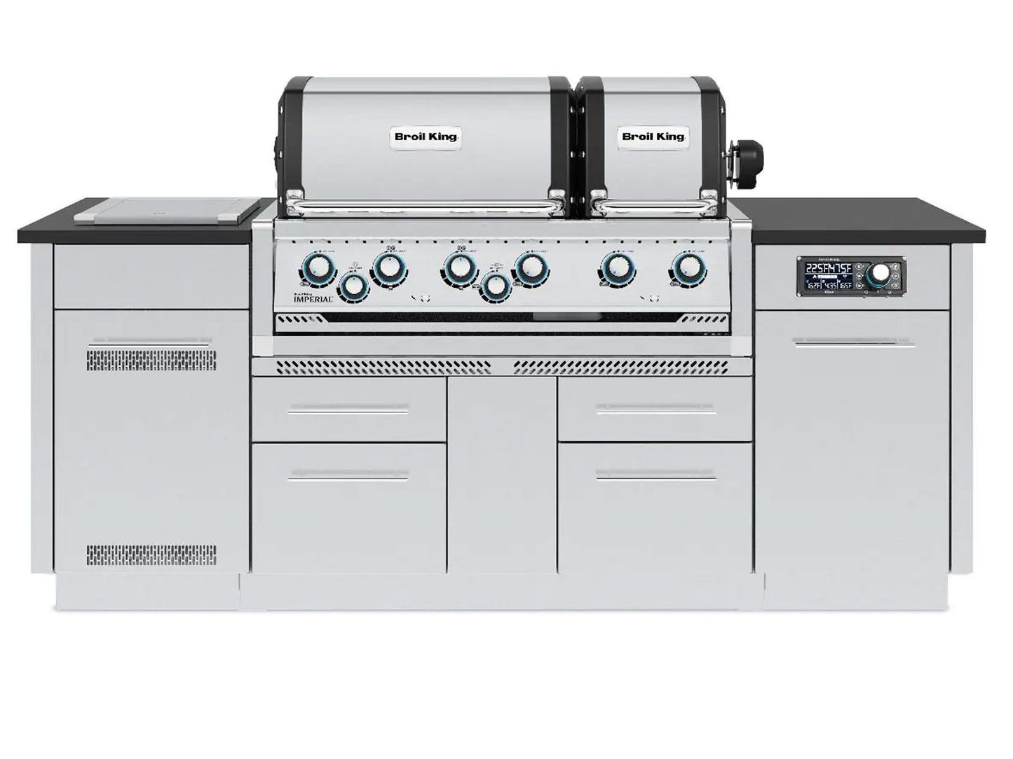 Broil King Imperial QS 690i 6-Burner Gas Grill Island With Rotisserie & Side Burner & iQue™ Technology Control