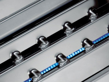 Broil King 70 x 118-Inch Outdoor Kitchen Island with Imperial QS 690i 6-Burner Gas Grill, Rotisserie, Side Burner, Refrigerator & iQue™ Technology Control