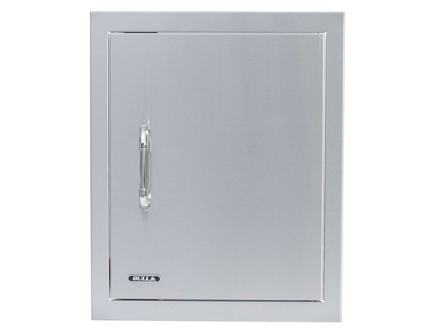 Bull 18-Inch Right Hinged Stainless Steel Single Vertical Access Door with Reveal