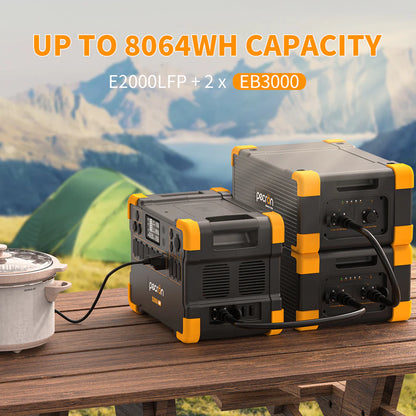 Pecron EB3000-24V Expansion Battery | 3,072 Wh LiFePO₄ Portable Power Module