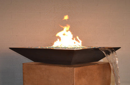 Fire by Design® Geo "Essex" Round GFRC Fire & Water Bowl Kit