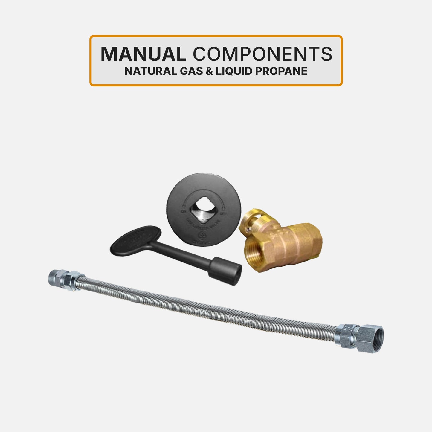 Round Stainless Steel Drop-In Burner Pan Kit with Brass Round Burner