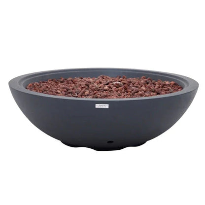 Elementi Plus Rose Bowl 48" Round Concrete Fire Bowl OFG420
