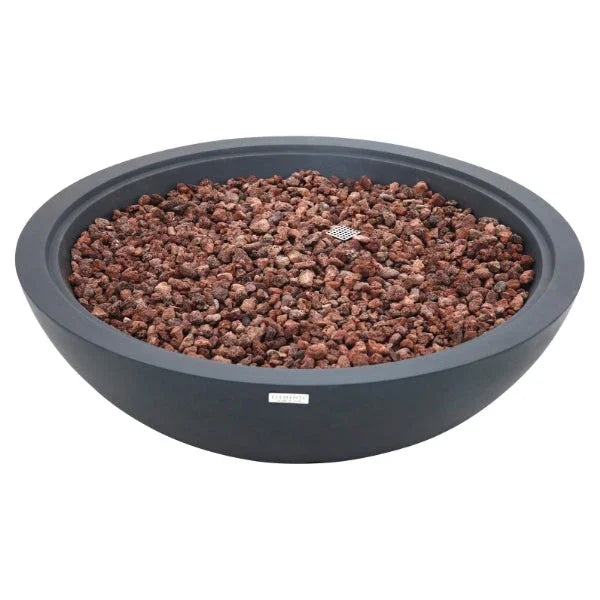 Elementi Plus Rose Bowl 48" Round Concrete Fire Bowl OFG420