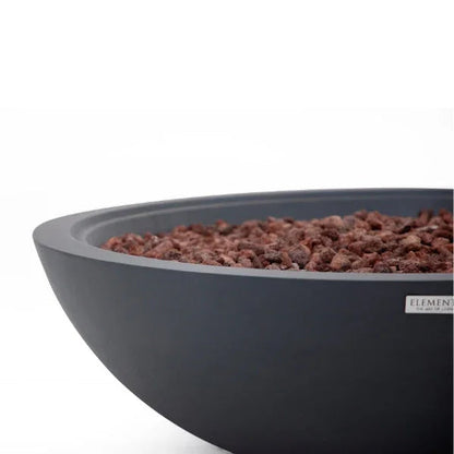 Elementi Plus Rose Bowl 48" Round Concrete Fire Bowl OFG420