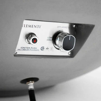 Elementi Plus Rose Bowl 48" Round Concrete Fire Bowl OFG420