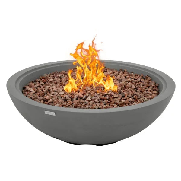 Elementi Plus Rose Bowl 48" Round Concrete Fire Bowl OFG420