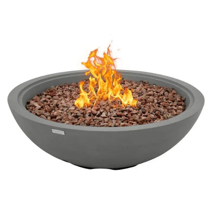 Elementi Plus Rose Bowl 48" Round Concrete Fire Bowl OFG420