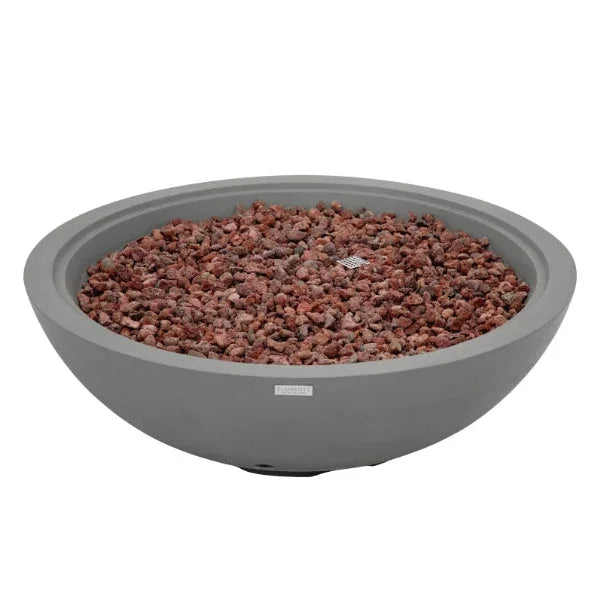 Elementi Plus Rose Bowl 48" Round Concrete Fire Bowl OFG420