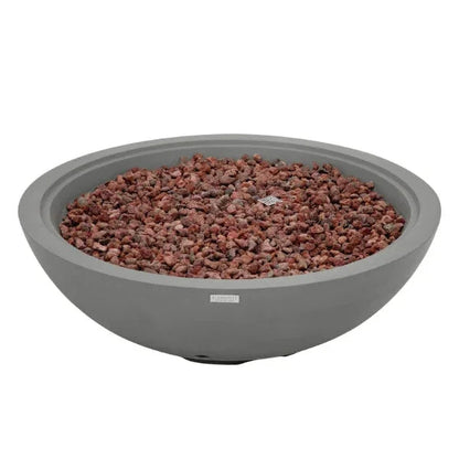 Elementi Plus Rose Bowl 48" Round Concrete Fire Bowl OFG420