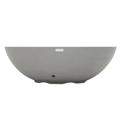 Elementi Plus Rose Bowl 48" Round Concrete Fire Bowl OFG420