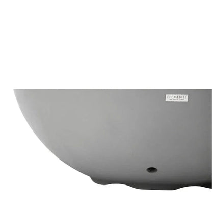 Elementi Plus Rose Bowl 48" Round Concrete Fire Bowl OFG420