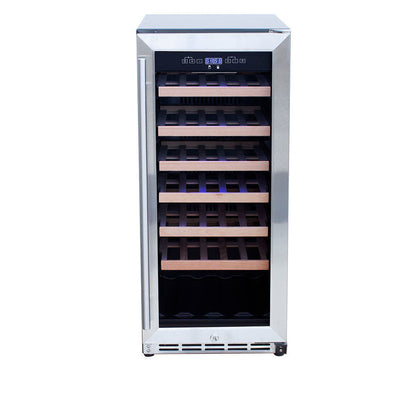 TrueFlame 15-Inch 3.2 Cu. Ft. Outdoor Rated Wine Cooler with Locking Door