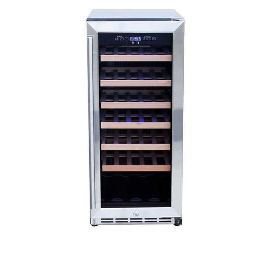 TrueFlame 15-Inch 3.2 Cu. Ft. Outdoor Rated Wine Cooler with Locking Door