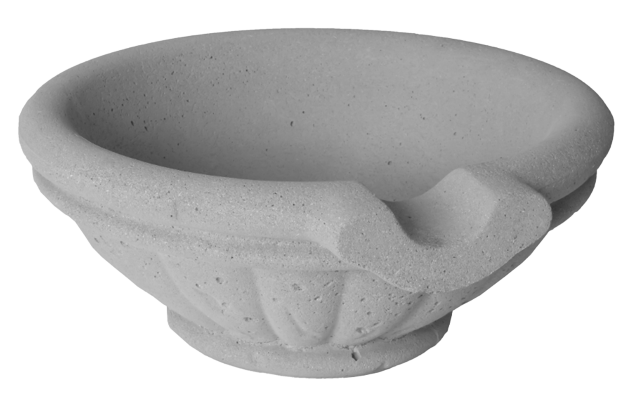 Round Handcrafted Natural GFRC Fire & Water Bowl – Tuscany