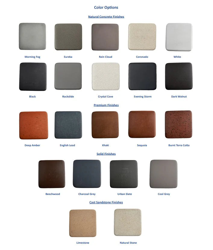 Fire by Design® Aura Rectangle GFRC Fire Pit Kit