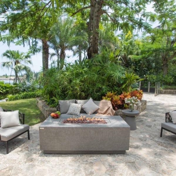 Elementi Andes Fire Table With Propane Tank Holder