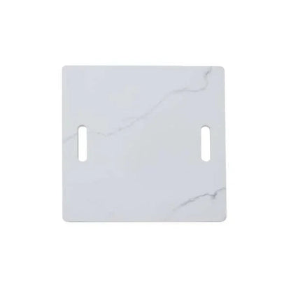 Elementi Plus Bianco White Marble Porcelain Fire Table OFP103BW