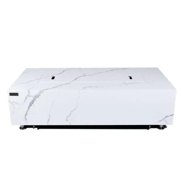 Elementi Plus Carrara Marble Pocelain Fire Table OFP121BW