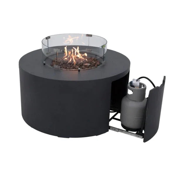 Elementi Pacaya Fire Table With Propane Tank Drawer OFG311