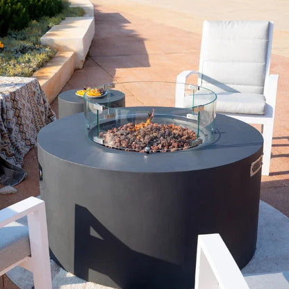 Elementi Pacaya Fire Table With Propane Tank Drawer OFG311