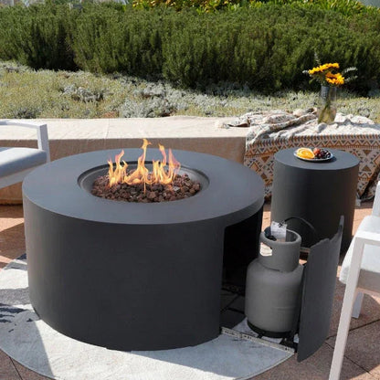 Elementi Pacaya Fire Table With Propane Tank Drawer OFG311