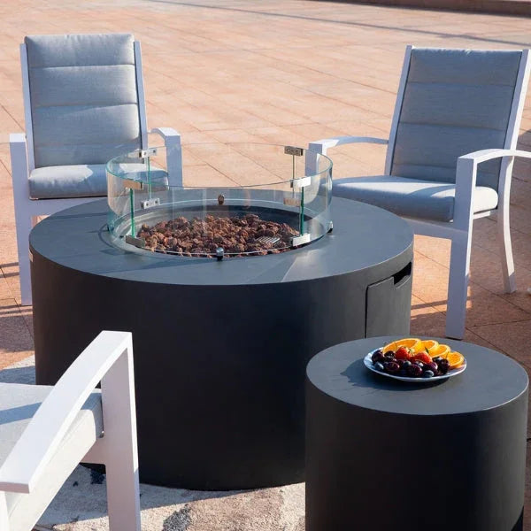 Elementi Pacaya Fire Table With Propane Tank Drawer OFG311