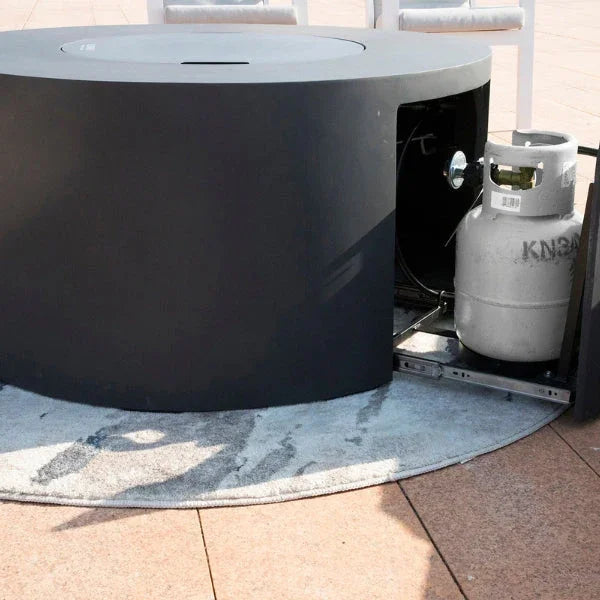 Elementi Pacaya Fire Table With Propane Tank Drawer OFG311