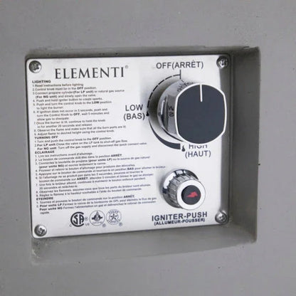 Elementi Pacaya Fire Table With Propane Tank Drawer OFG311