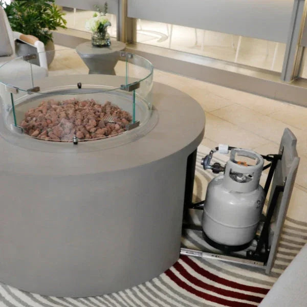 Elementi Pacaya Fire Table With Propane Tank Drawer OFG311
