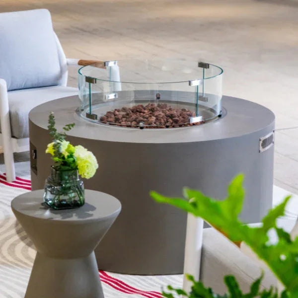 Elementi Pacaya Fire Table With Propane Tank Drawer OFG311