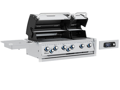 Broil King 8 1/2-Foot Outdoor Kitchen Island with Imperial QS 690i 6-Burner Gas Grill, Rotisserie, Side Burner, Sink & iQue™ Technology Control (Left Orientation)